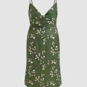 Cider Green Floral Midi Dress Size 4X